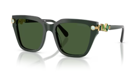 Sonnenbrille Swarovski- 0SK6041 - Farbe: 102671 - Dunkelgrün - Größe(n) 53 (XL)